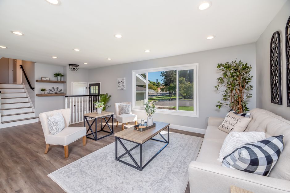 Bright clean living room